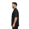 Bluza kucharska czarna meska  krótki rękaw 8 guzików roz.M